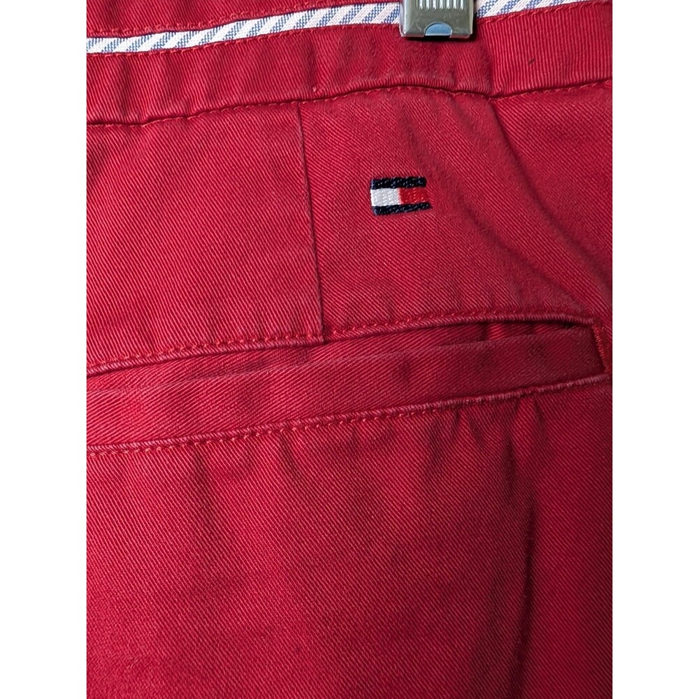 Tommy Hilfiger Women's Red Chino Pants Sz 12 Americana Preppy Coastal Classic - Picture 6 of 8